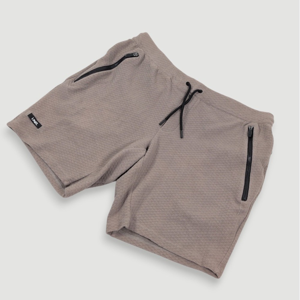UNRL Elevation Textured Shorts Mens XL 9" Inseam Brown Waffle Knit Athleisure
